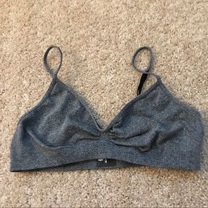 Aritzia grey sporty bandeaus xs